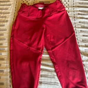 Bellalete softball pants Adult XS red with belt loops